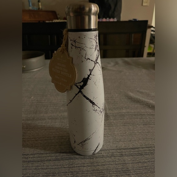 Oak and Reed Stainless Steel Water Bottle, Double Wall, 550ml, Marbleous - Picture 2 of 5